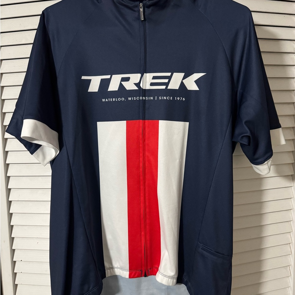 Men TREK  Navy Cycling Jersey